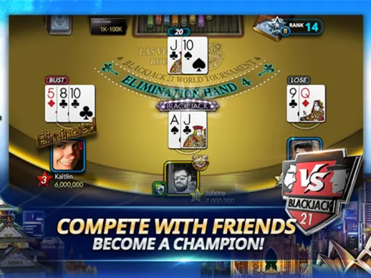 Blackjack - World Tournament android App screenshot 2